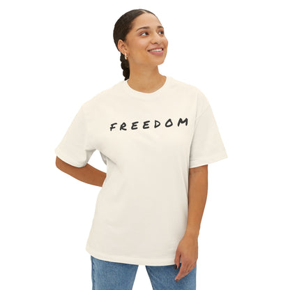 Freedom & Faith Unisex Oversized Tee, Summer Vibes Tee, Casual Gift, Patriotic Apparel, Faith-Based Outfit