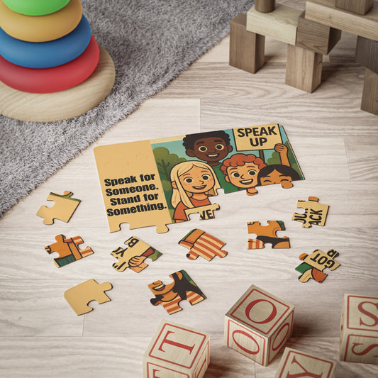 Kids' Puzzle: Speak Up, Empowering 30-Piece Puzzle for Young Minds, Educational Toy, Supportive Message, Fun Family Activity, Gifts for Kids
