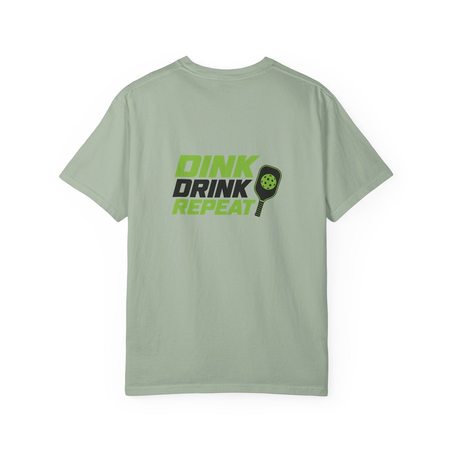 Dink Drink Repeat T-shirt | Pickleball Paddle Graphic