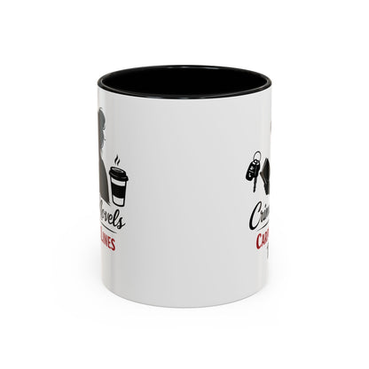 Crime Novels and Carpool Lines Mug | Accent Coffee Mug