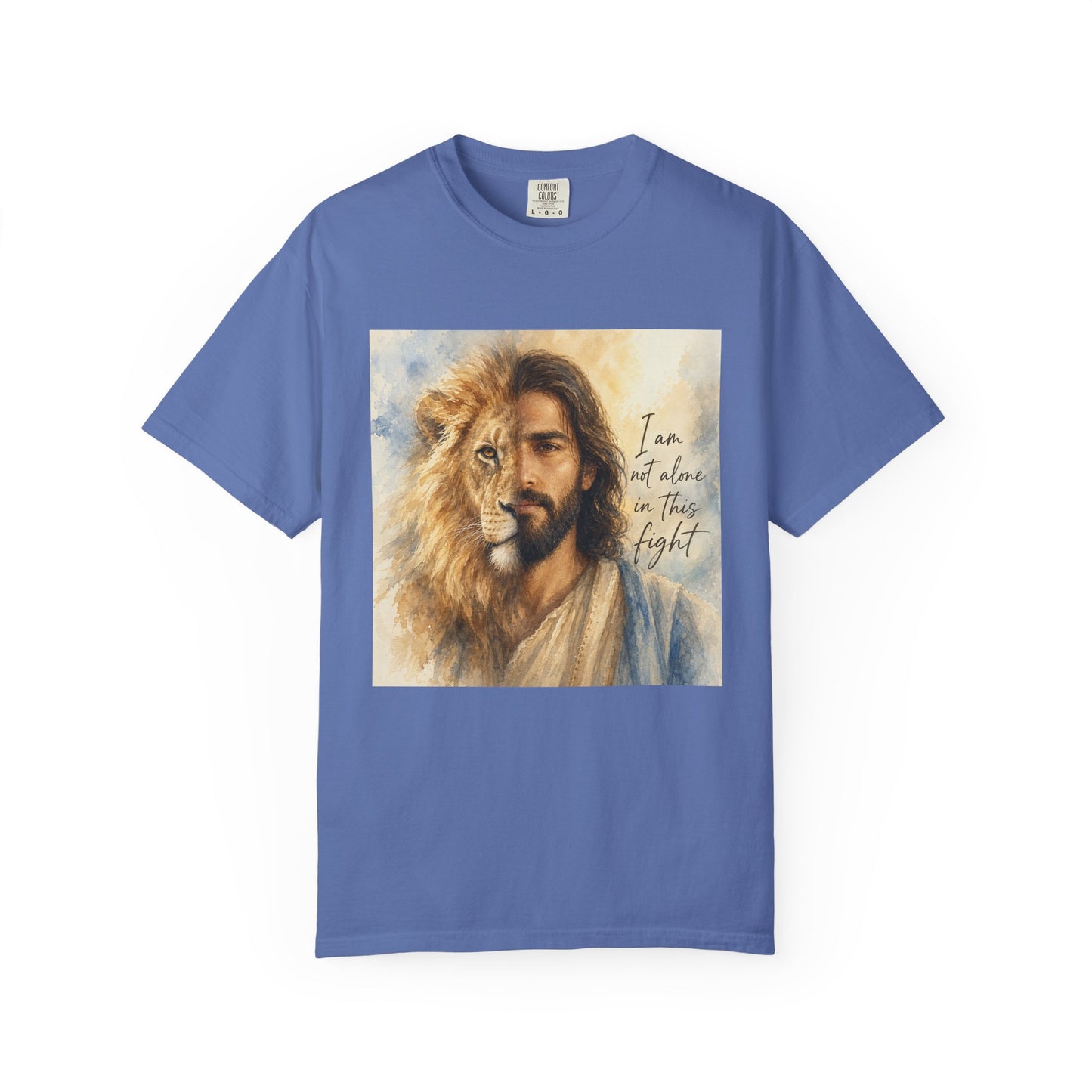 Jesus Lion of Judah t-shirt | I am not alone in this fight Christian tee