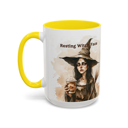 Resting Witch Face Coffee Mug - Halloween Mug, Funny Mug, Witch Mug, Halloween Gift, Coffee Lover Gift