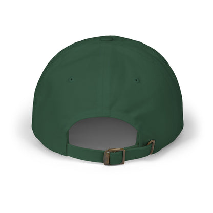 Blessed & Lake Bound Dad Cap | Embroidered Circle Logo, White Baseball Hat