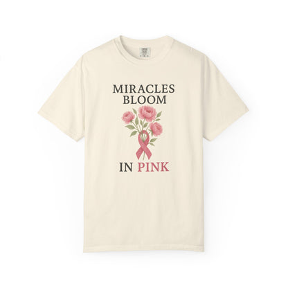 Breast Cancer Awareness T-Shirt, Floral Design for Charity Events, Gifts for Survivors, Unisex Apparel, Supportive Fashion