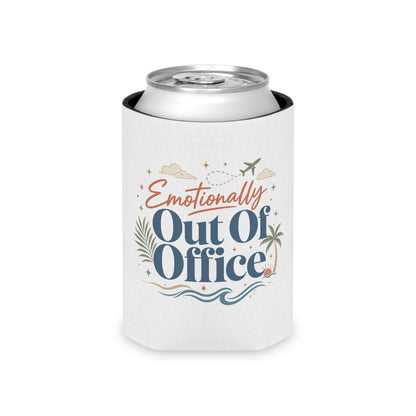Emotionally Out Of Office Can Cooler | Vacation Tropical Can Cooler