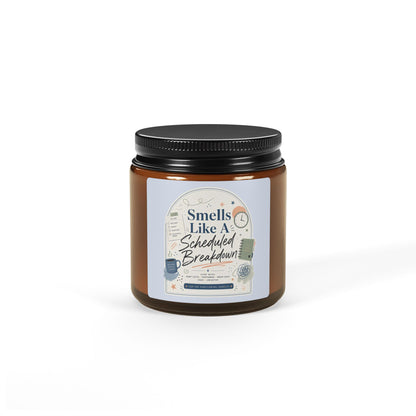 Smells Like A Scheduled Breakdown Candle | Amber Jar Soy Candle