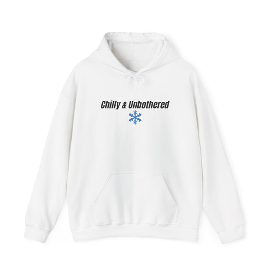 Chilly & Unbothered hoodie | Snowflake graphic sweatshirt