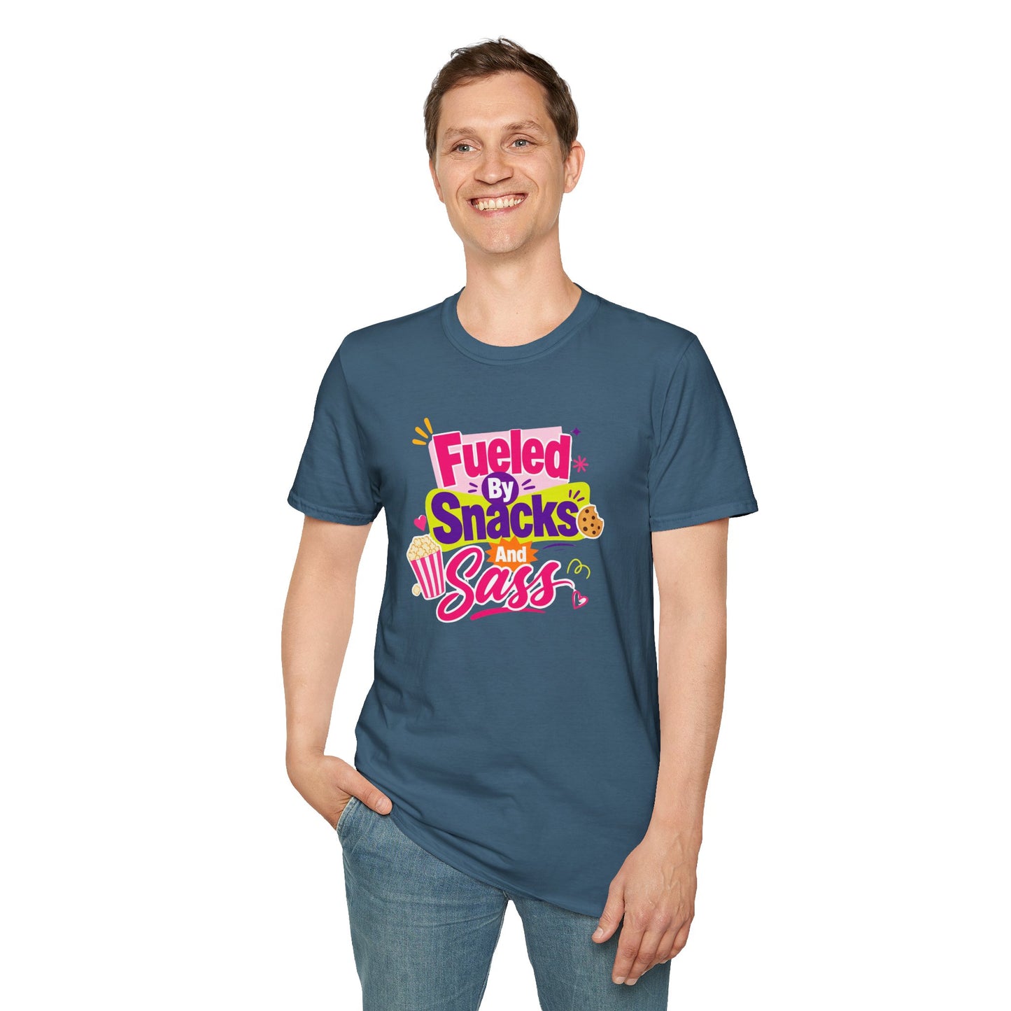 Fueled by Snacks and Sass T-Shirt | Snack Quote Tee