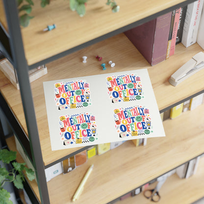 Mentally Out Of Office Sticker Sheets | Decorative Planner Stickers, Cute Office Humor