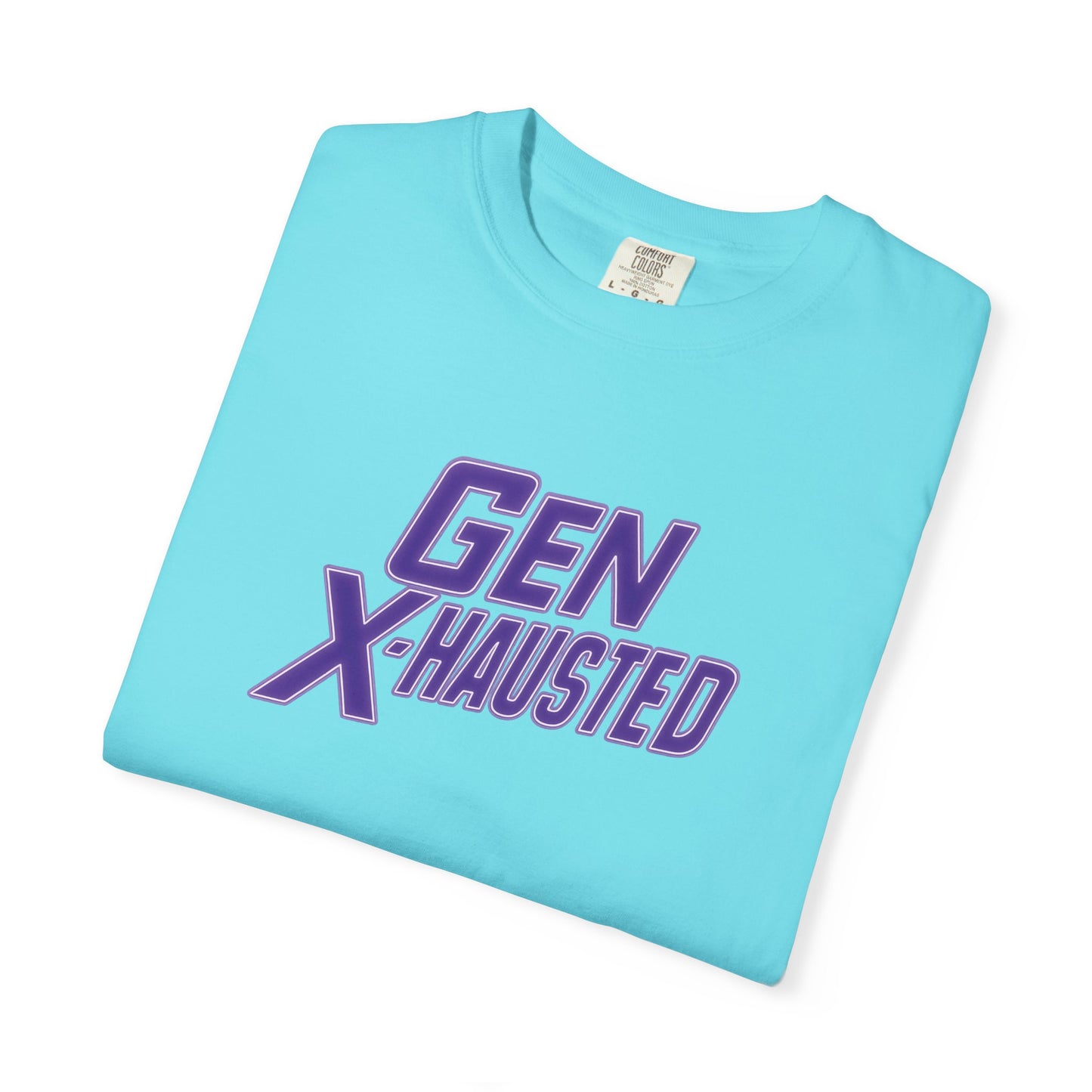 Gen X-Hausted Unisex T-shirt, Forgot Again Found Out Funny Tee, Gen X Humor Gift, Retro 80s 90s Shirt, Vintage Style Clothing