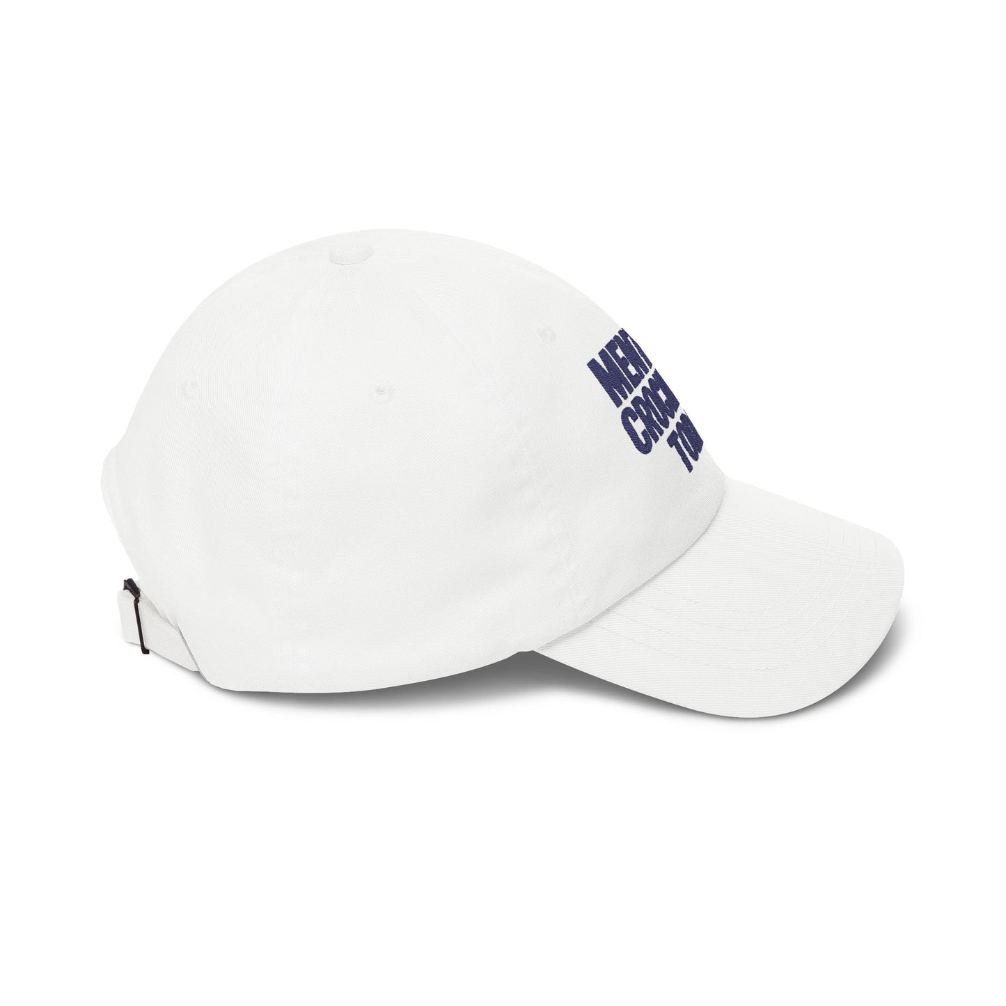 Mentally Crocheting Today Dad Cap | Embroidered Crochet Hat