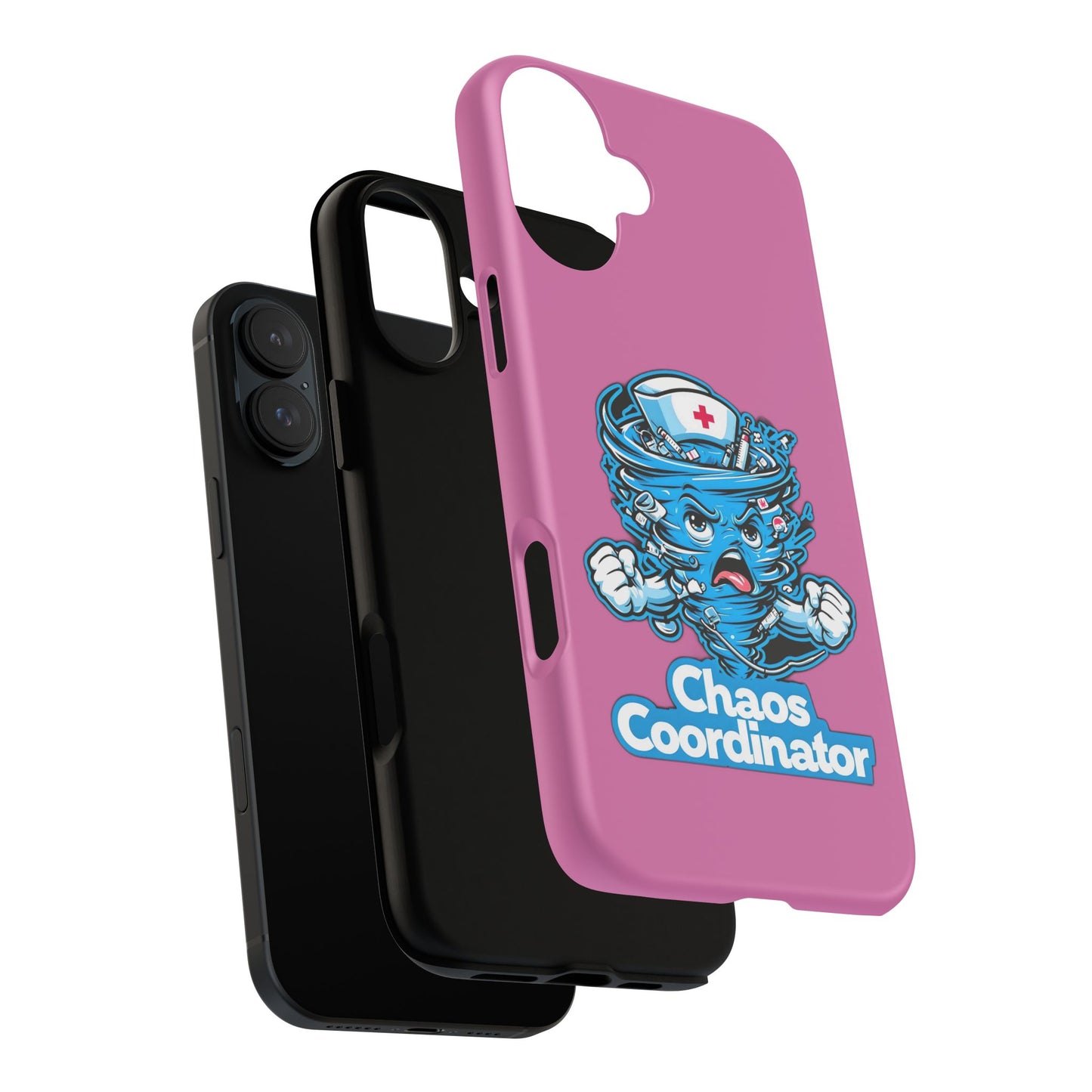 Chaos Coordinator Phone Case, Fun Nurse Gift, Tough Cases for Healthcare Heroes, Unique Cell Phone Cover, Funny Medical Humor/ Pink
