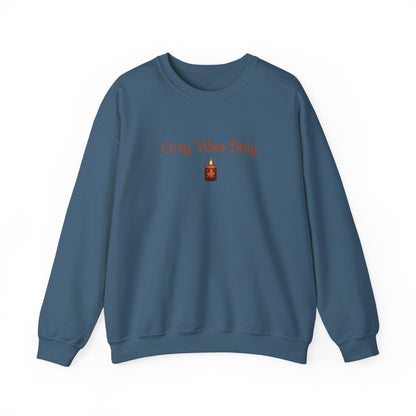 Cozy Vibes Only Sweatshirt, Unisex Crewneck, Casual Wear, Fall Fashion, Gift for Her, Cozy Apparel, Warm Layering