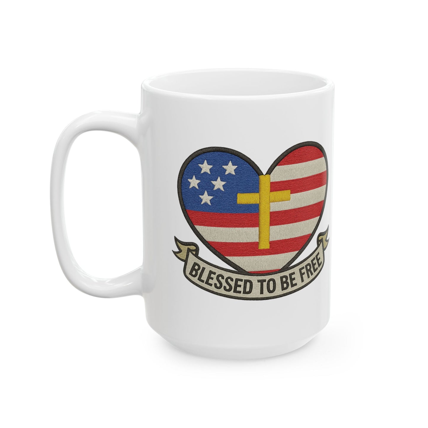 Ceramic Coffee Mug - 'Freedom' Inspirational Gift, Unique Home Décor, Motivational, Perfect for Birthdays, Graduations, Celebrations