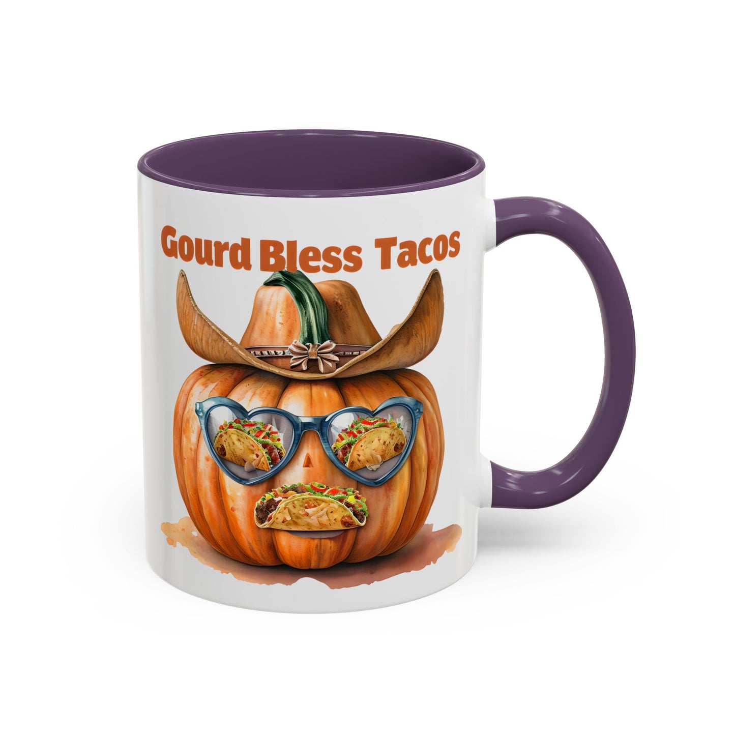 Gourd Bless Tacos Coffee Mug - Perfect for Fall, Halloween, Thanksgiving, Taco Lovers, Kitchen Decor