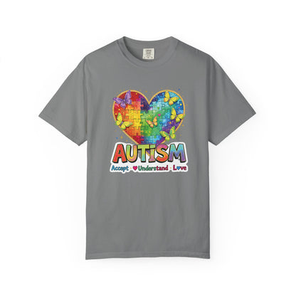 Autism Puzzle Heart T-shirt | Accept Understand Love