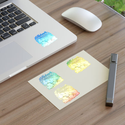Hydrangeas Happy Place Sticker Sheet | Floral Hydrangea Decorative Stickers