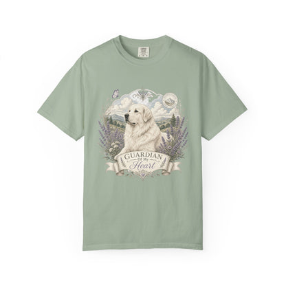 Great Pyrenees Guardian of My Heart T-Shirt | Mountain Dog Illustration