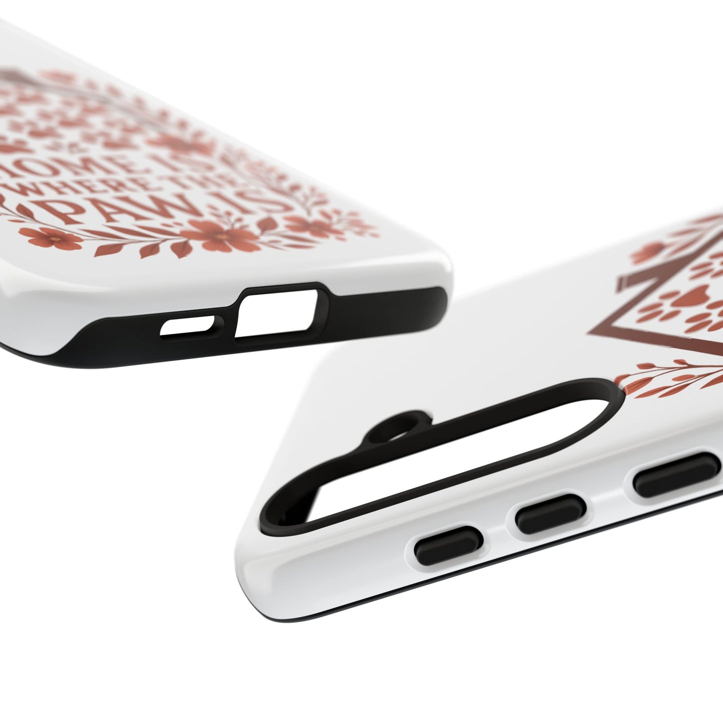 Cute Pet Phone Case, Home is Where the Paw Is, Animal Lover Gift, Phone Cover for Dog or Cat Owners