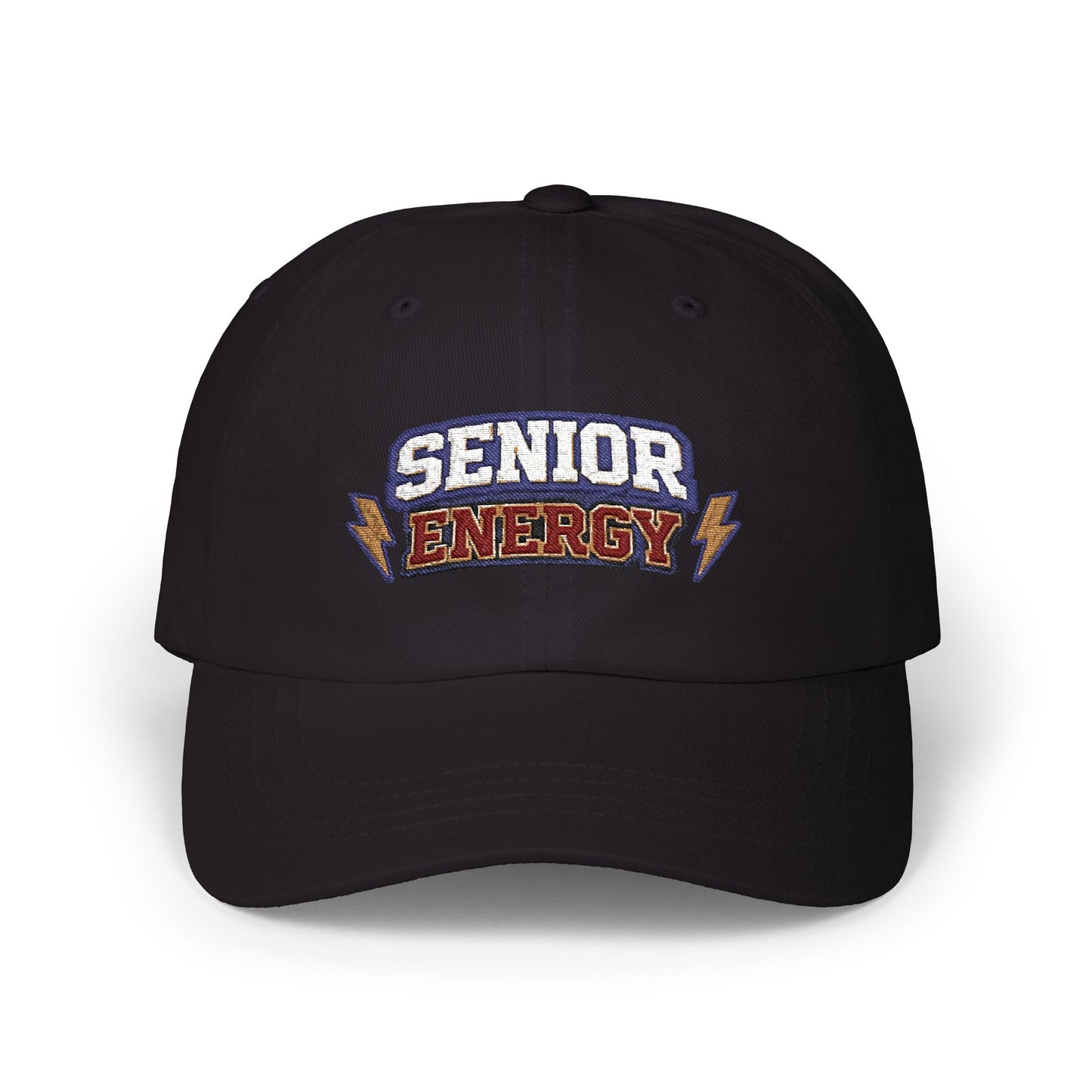Senior Energy Dad Cap | Embroidered Lightning Logo