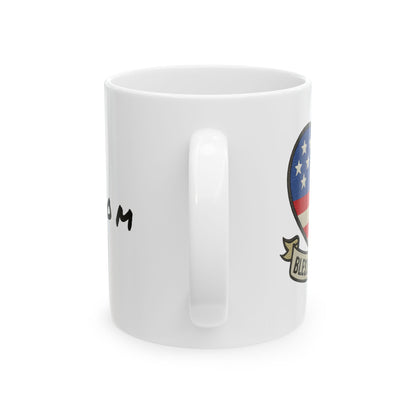 Ceramic Coffee Mug - 'Freedom' Inspirational Gift, Unique Home Décor, Motivational, Perfect for Birthdays, Graduations, Celebrations