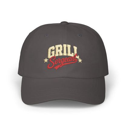 Grill Sergeant Dad Cap | Embroidered BBQ Hat, Barbecue Chef Cap