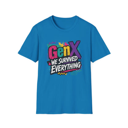 Gen X We Survived Everything T-Shirt | 90s Retro Graphic Tee