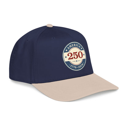 America 250 1776-2026 Patch Mid Profile Baseball Cap | 250th Anniversary Celebration