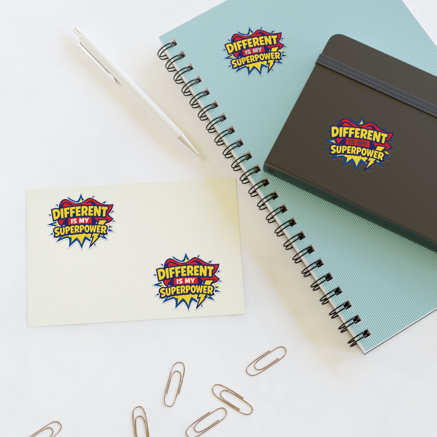 Different Is My Superpower Autism Sticker Sheets | Neurodiversity Pride Stickers