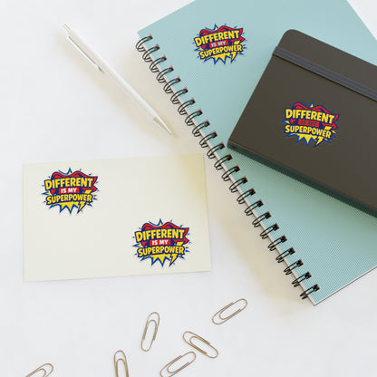 Different Is My Superpower Autism Sticker Sheets | Neurodiversity Pride Stickers