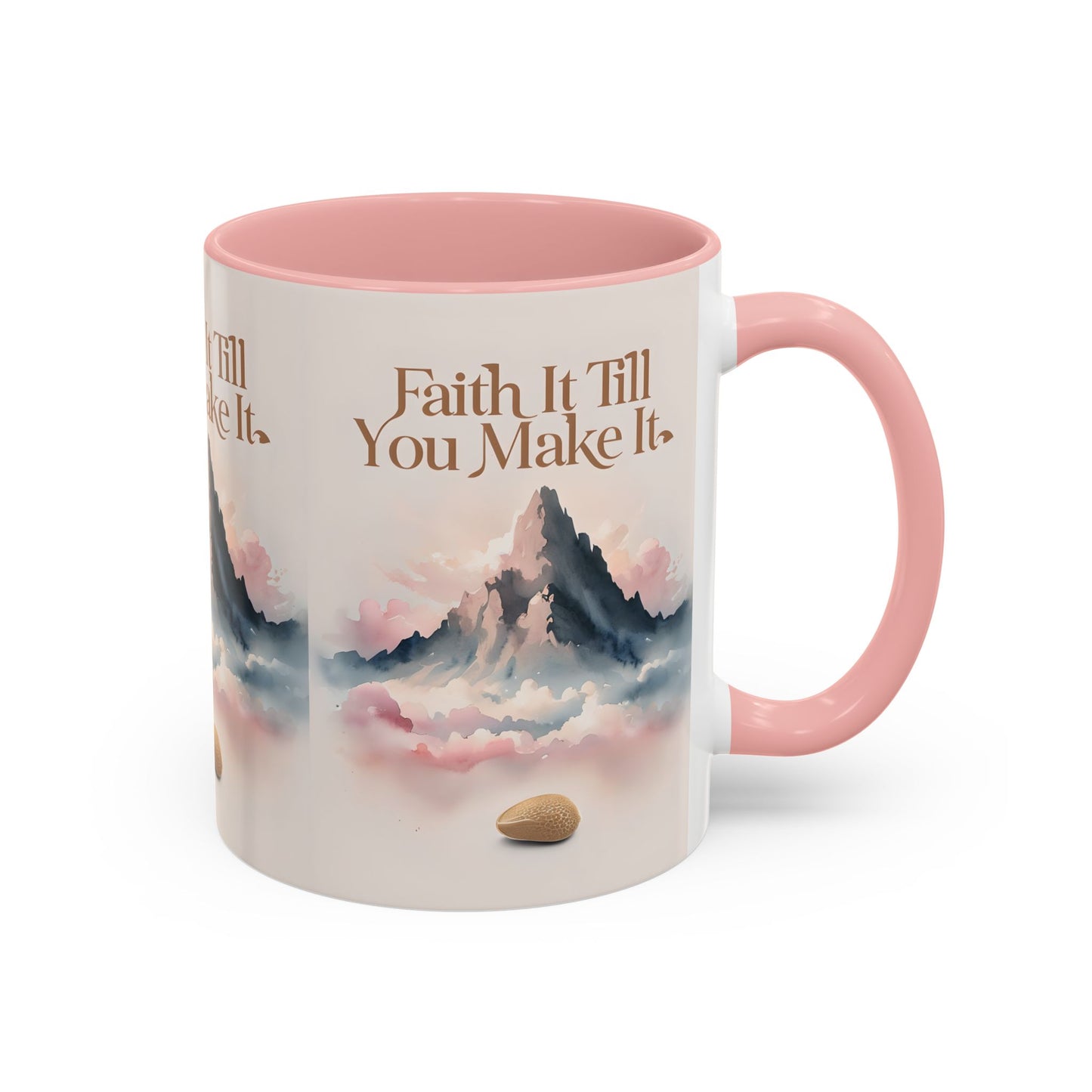 Faith It Till You Make It Coffee Mug, Motivational Drinkware, Inspirational Gift, Morning Coffee Cup, Self-Help Mug