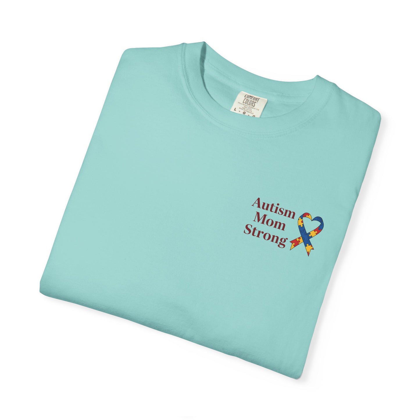 Autism Mom Strong T-shirt | Autism Awareness Puzzle Ribbon