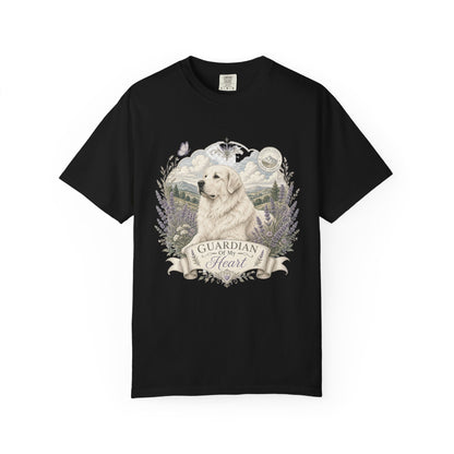 Great Pyrenees Guardian of My Heart T-Shirt | Mountain Dog Illustration