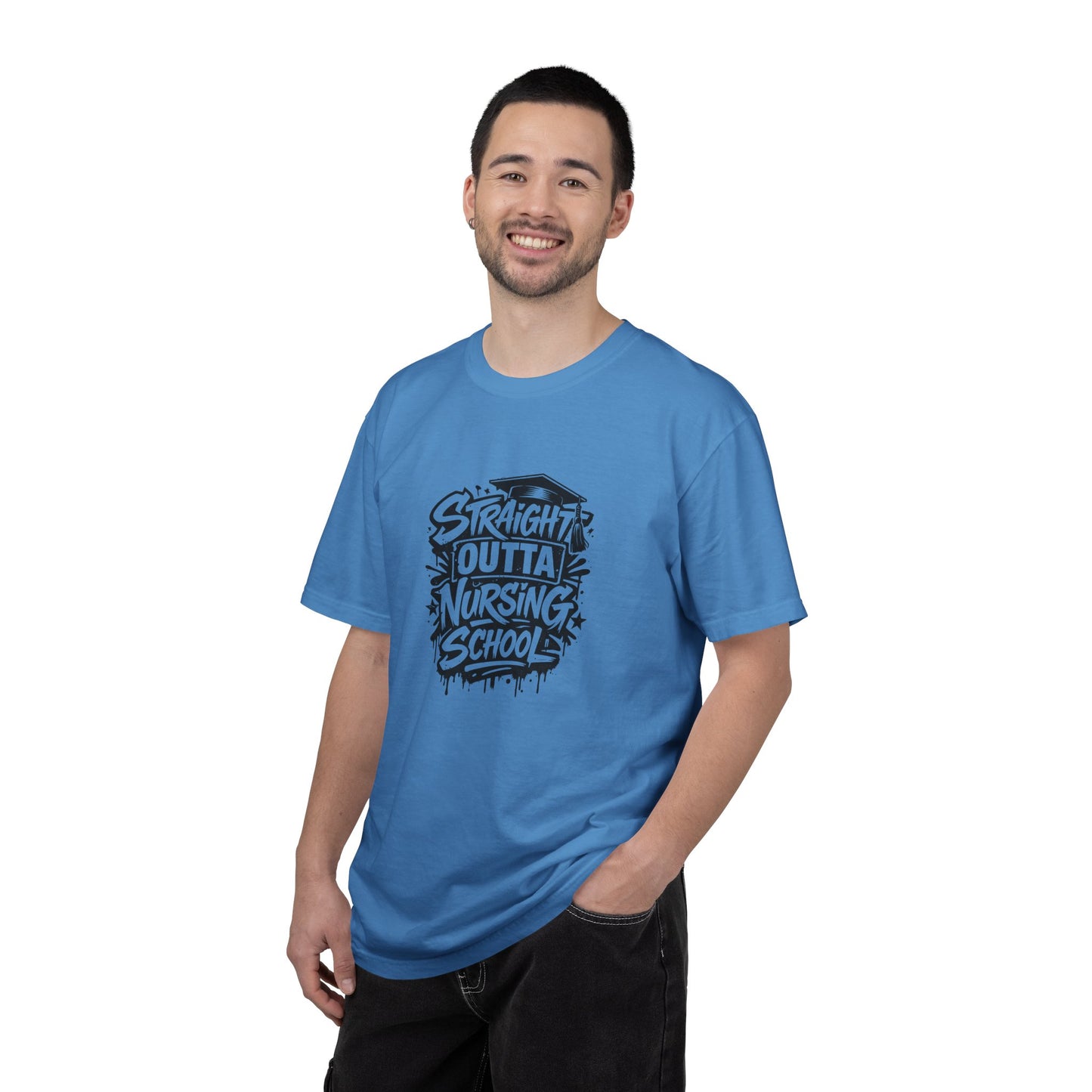 Straight Outta Nursing School T-shirt | Nursing Graduate Tee, Cap Graphic