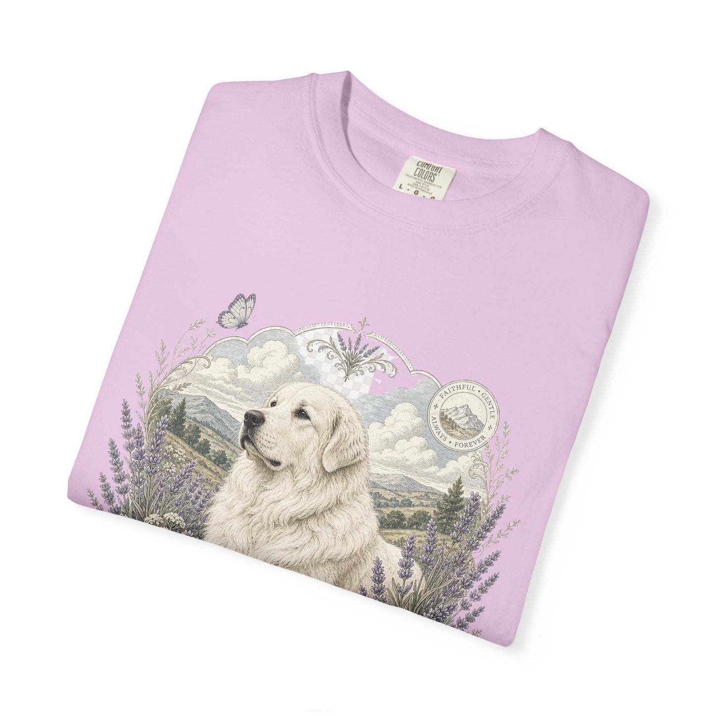 Great Pyrenees Guardian of My Heart T-Shirt | Mountain Dog Illustration
