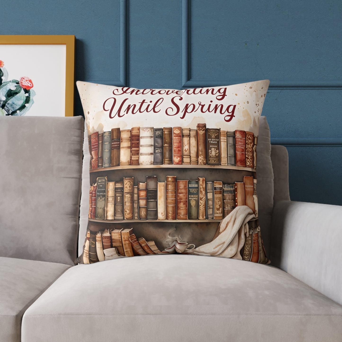 Cozy Literary Square Pillow | Home Decor for Book Lovers | Perfect for Fall Decor, Reading Nook, Gift for Bookworms, Cozy Living [...]