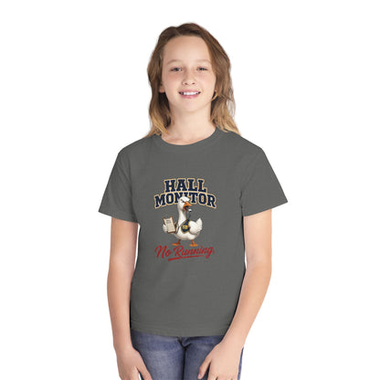 Hall Monitor Goose No Running Tee | Kids school safety shirt