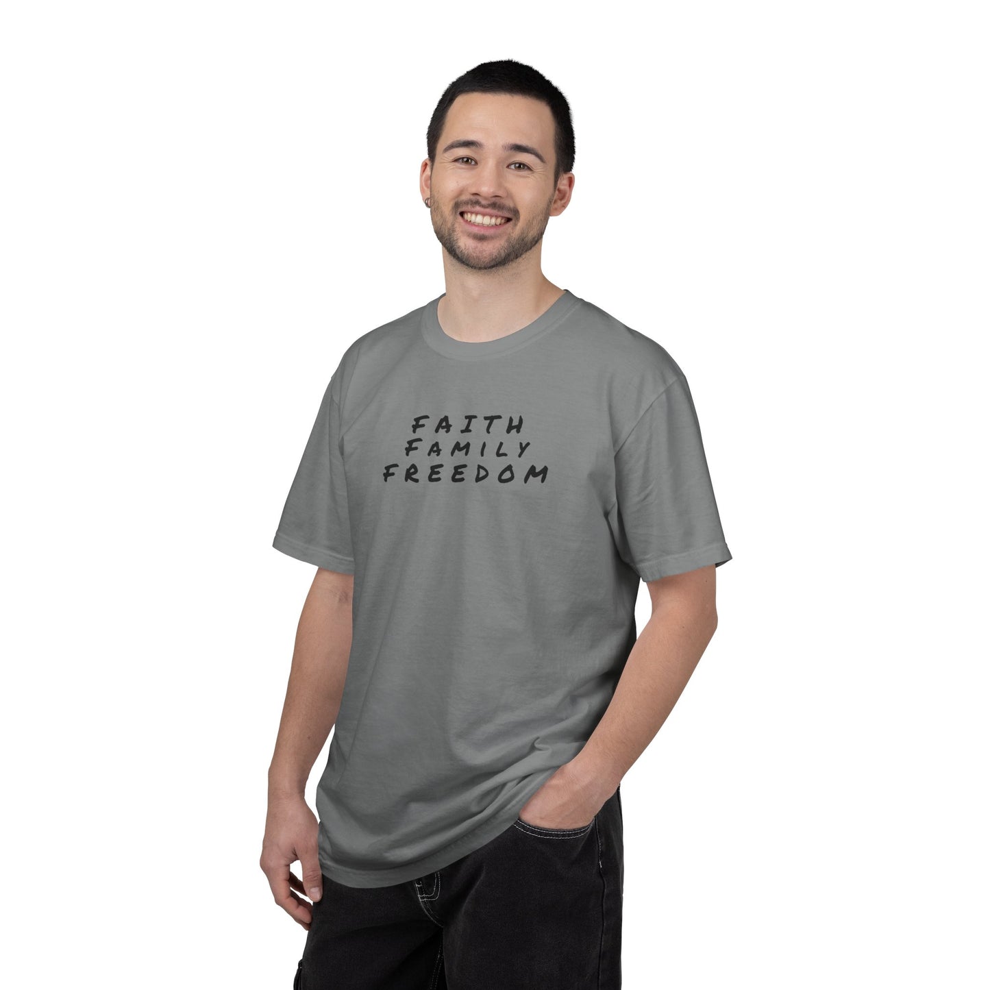 Faith Family Freedom Unisex T-shirt, Christian Tee, Faith Over Fear Shirt, Religious Apparel, Inspirational Clothing