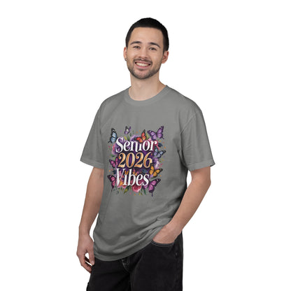 Senior 2026 Vibes T-Shirt | Butterfly Graduation Design
