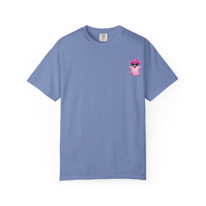 Bride Saddle Up Ghost T-shirt - Fun Unisex Tee for Weddings, Bachelorette Parties, Halloween, Unique Gift for Brides