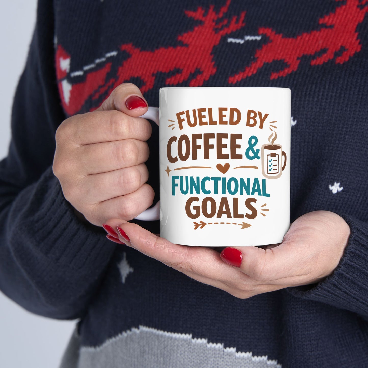 Fueled by Coffee & Functional Goals Mug | Occupational Therapist Ceramic