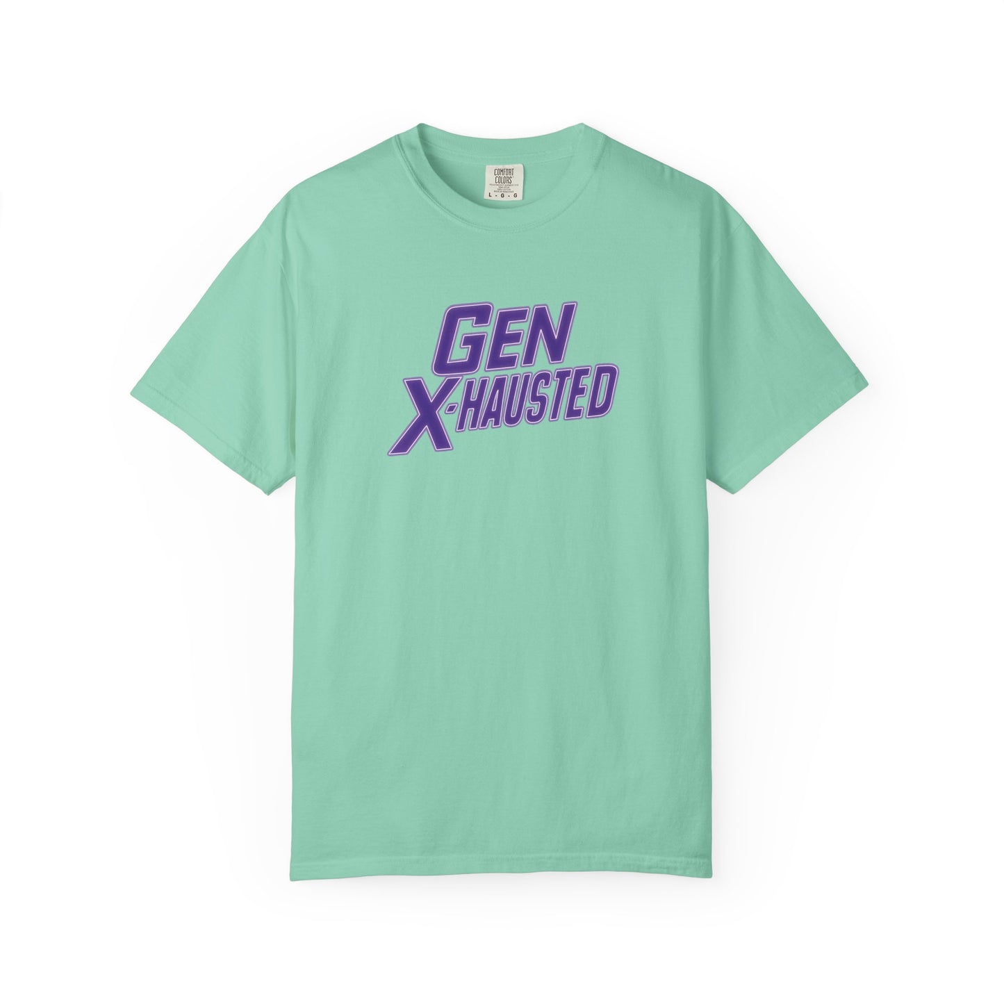 Gen X-Hausted Unisex T-shirt, Forgot Again Found Out Funny Tee, Gen X Humor Gift, Retro 80s 90s Shirt, Vintage Style Clothing