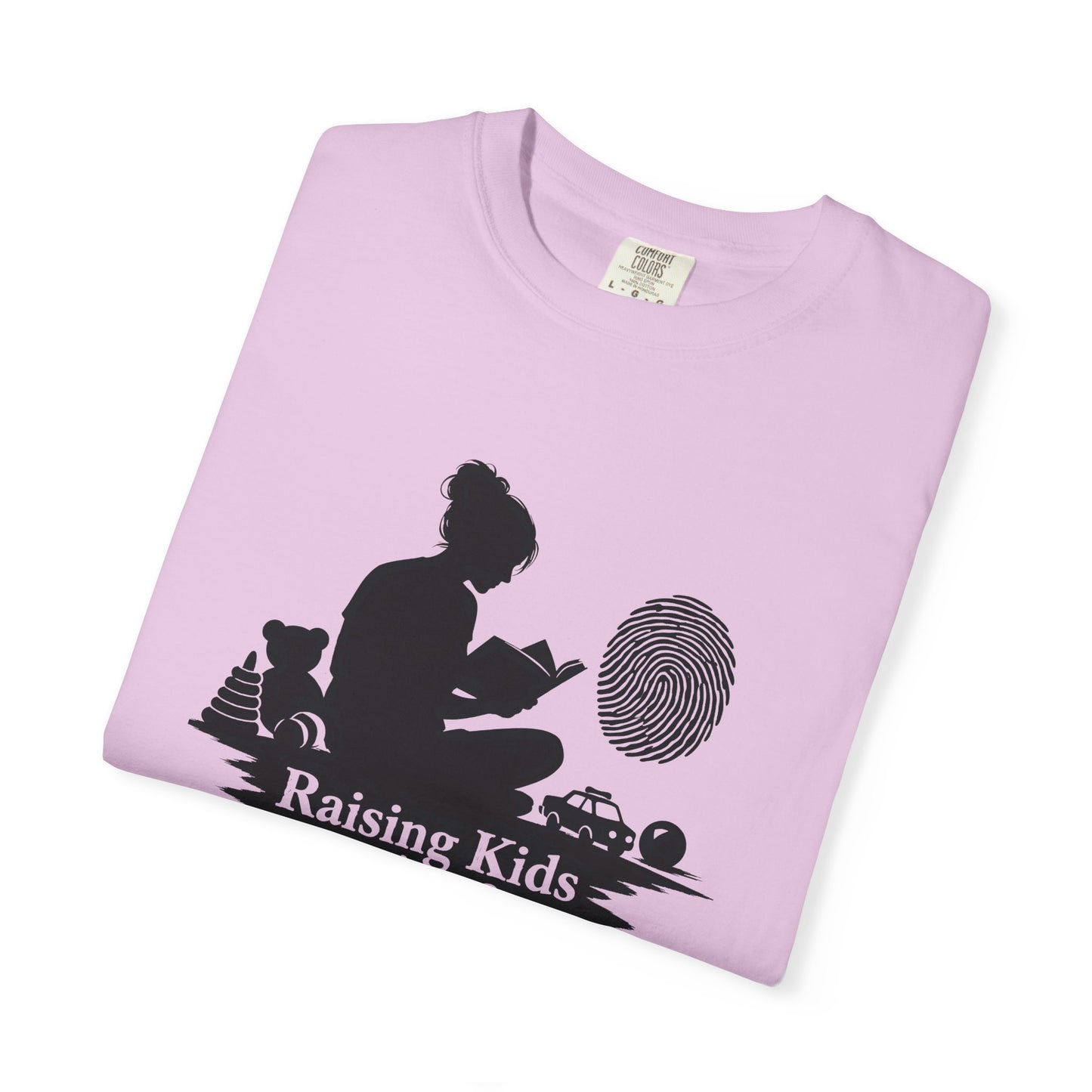 Raising Kids and Reading Crime T-shirt | Mom Reader Detective Design