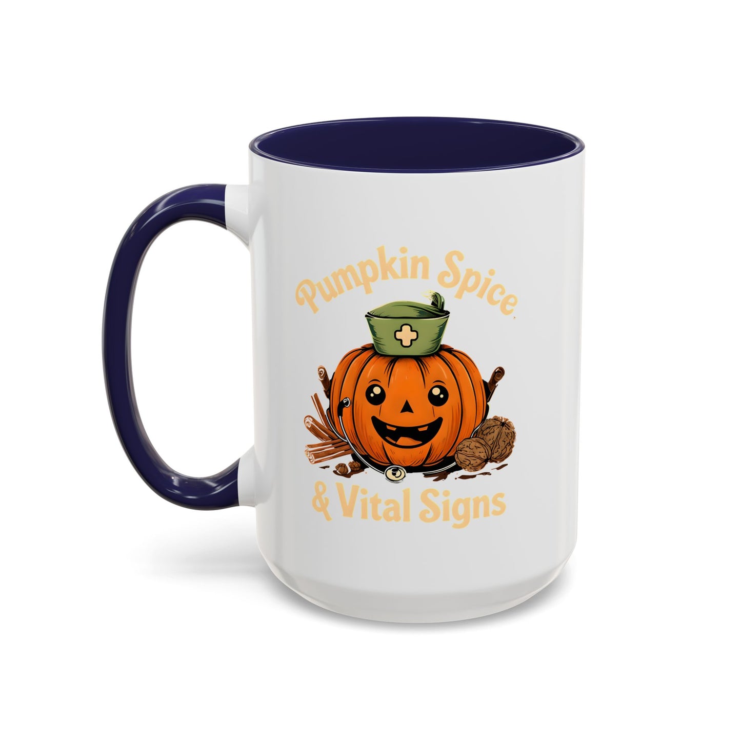 Pumpkin Spice Coffee Mug - Perfect for Fall Decor, Nursing Gifts, Halloween Parties, Cozy Mornings, Harvest Gatherings