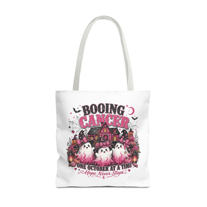 Booing Cancer Halloween ghosts design Tote | One October at a Time
