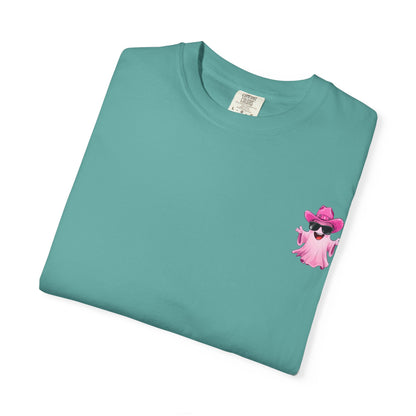 Bride Saddle Up Ghost T-shirt - Fun Unisex Tee for Weddings, Bachelorette Parties, Halloween, Unique Gift for Brides