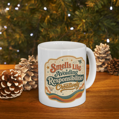 Smells Like Avoiding Responsibilities Dopamine Humor Mug