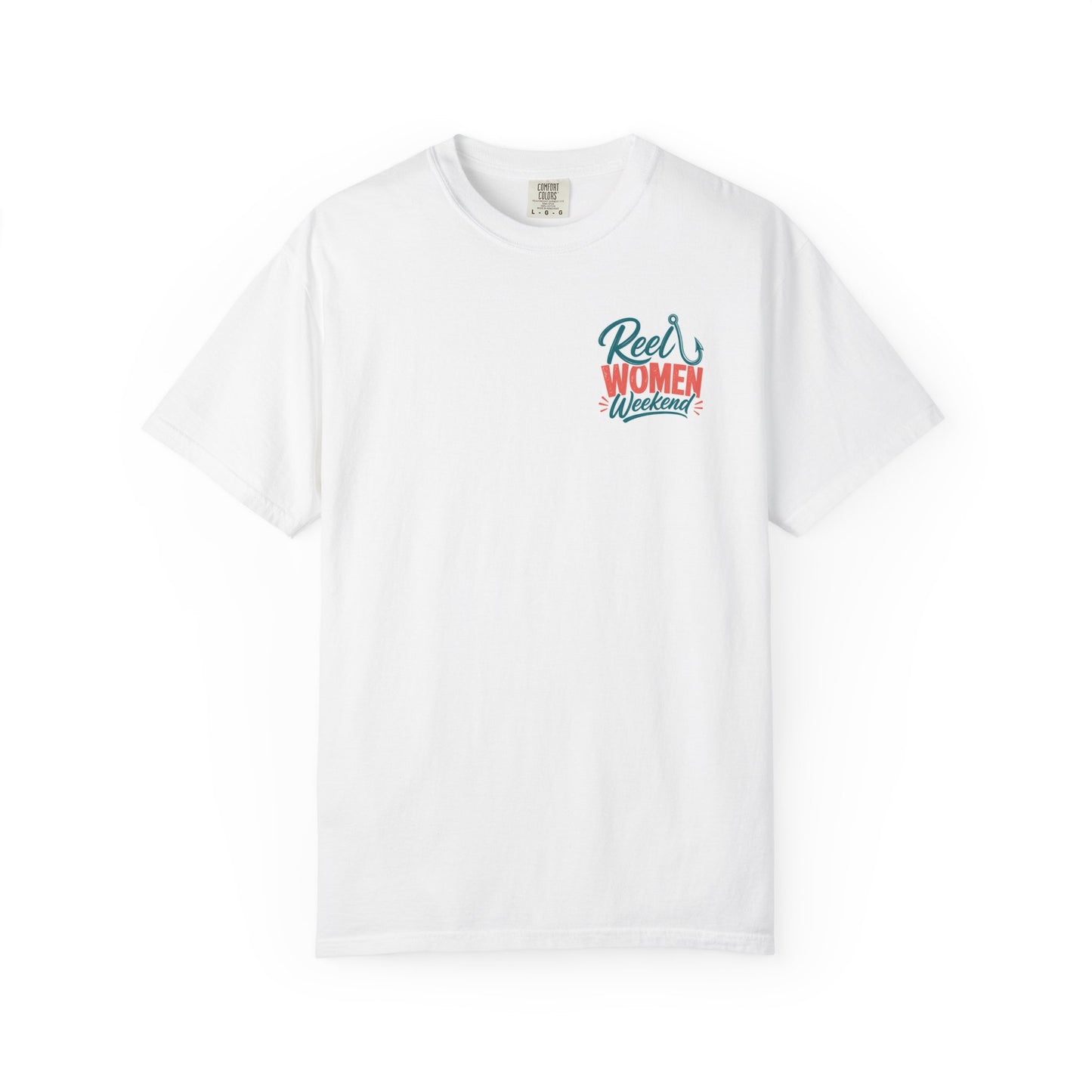 Reel Women Weekend T-shirt | Fishing Hook Typography Tee