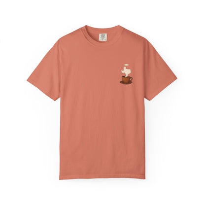 Blessings Brewed T-Shirt, Faith-Inspired Tee, Coffee Lover Gift, Texas Pride Apparel, Unisex Casual Wear