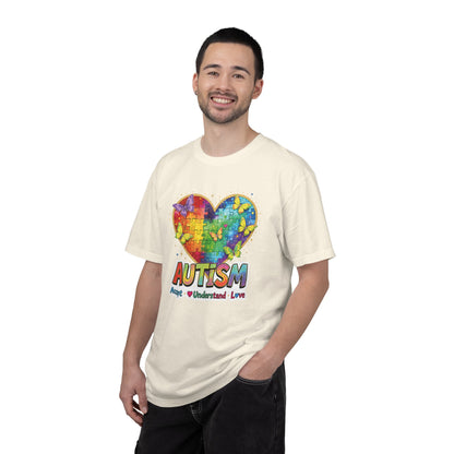 Autism Puzzle Heart T-shirt | Accept Understand Love